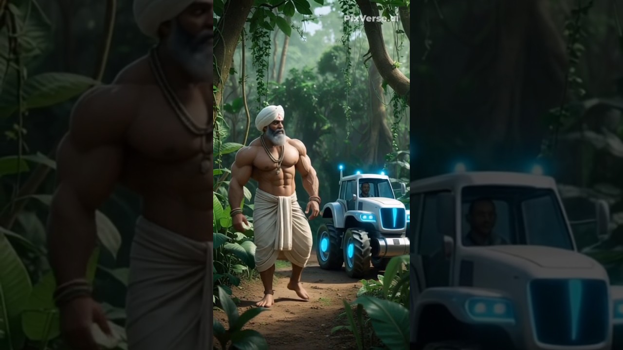 This farmer found a magical tractor in the forest 