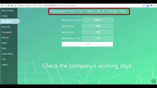 Where's My Staff tracking attendance app V2.0 | How to set the company's attendance schedule screenshot 4