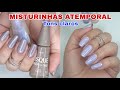 Misturinhas de esmaltes com tons claros bem atemporal