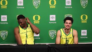 Will Richardson and N'Faly Dante talk about winning on Senior Day