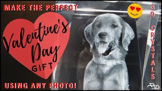 Use Any Photo To Create The Perfect Gift 🎁 3D Dog Crystal 💖 Unique Valentine's Day Present!