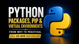 I Explain Python Packages, pip & Virtual Environments Better Than Anyone (Full 45-Min Masterclass)