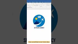 Design a Travel Agency Logo in MS Word ✈️ #shorts #ytshorts