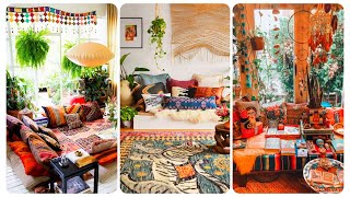 Home Decor Bohemian Hippie Aesthetics Interior Design | Boho Living Room Ideas | Hippie Bedroom