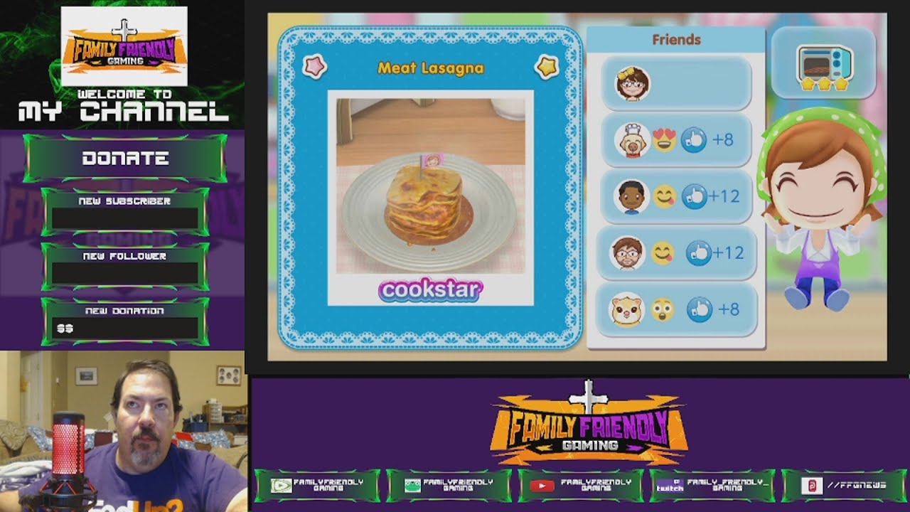 Cooking Mama Cookstar Meat Lasagna - YouTube