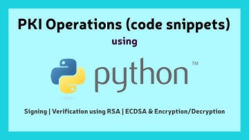 Hands-on Session on "PKI operations using Python"