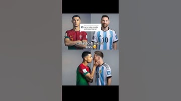 Ronaldo and Messi Kissing Moment #shorts #aivideo #ronaldo #messi #aifilter #footballmemes #december
