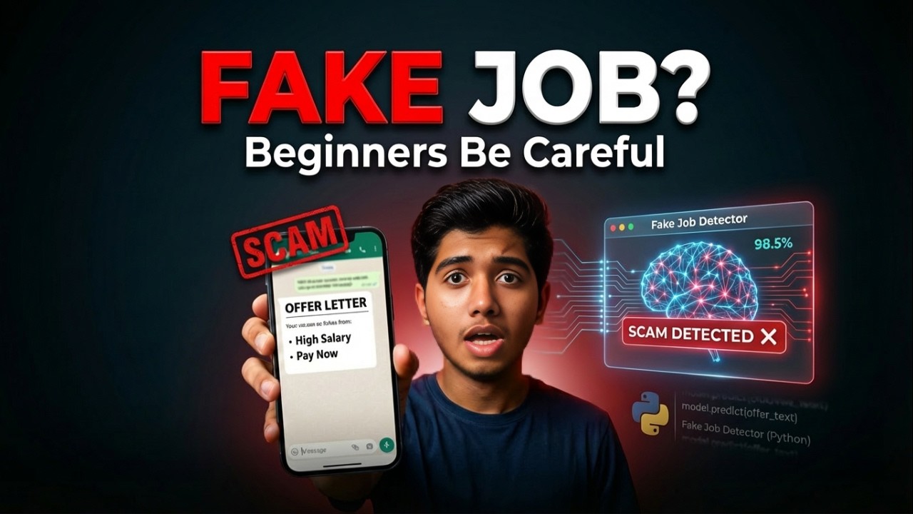 I Built a Scam Job Detector in Python | AI That Exposes Scam Job Posts ...
