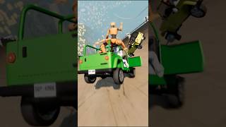 Truck And Car Vs Mega Ramp