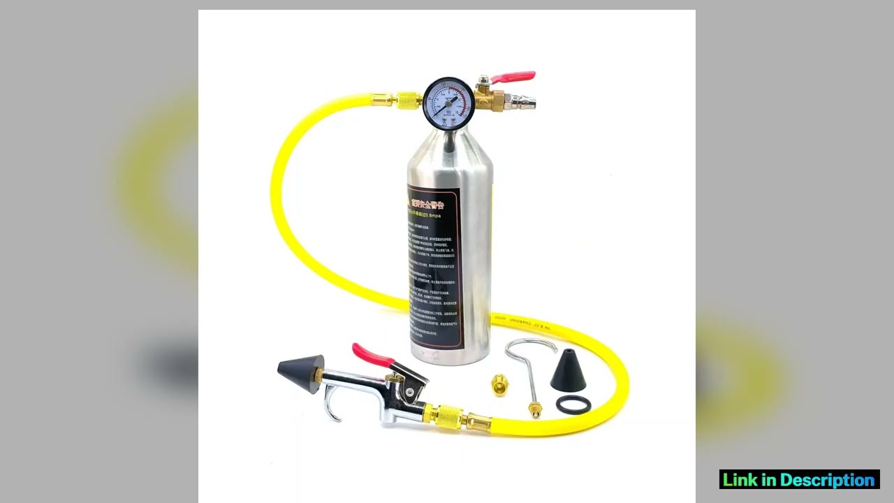 AC AC Air Conditioner System Flush Canister Gun Kit R134 R12 R22 R410 R404 Set Premium Quality