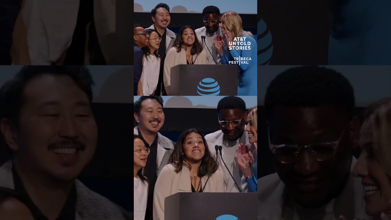 Liz Sargent learns her film Take Me Home won the 2025 AT&T Untold Stories $1 million grant at Tribeca Festival