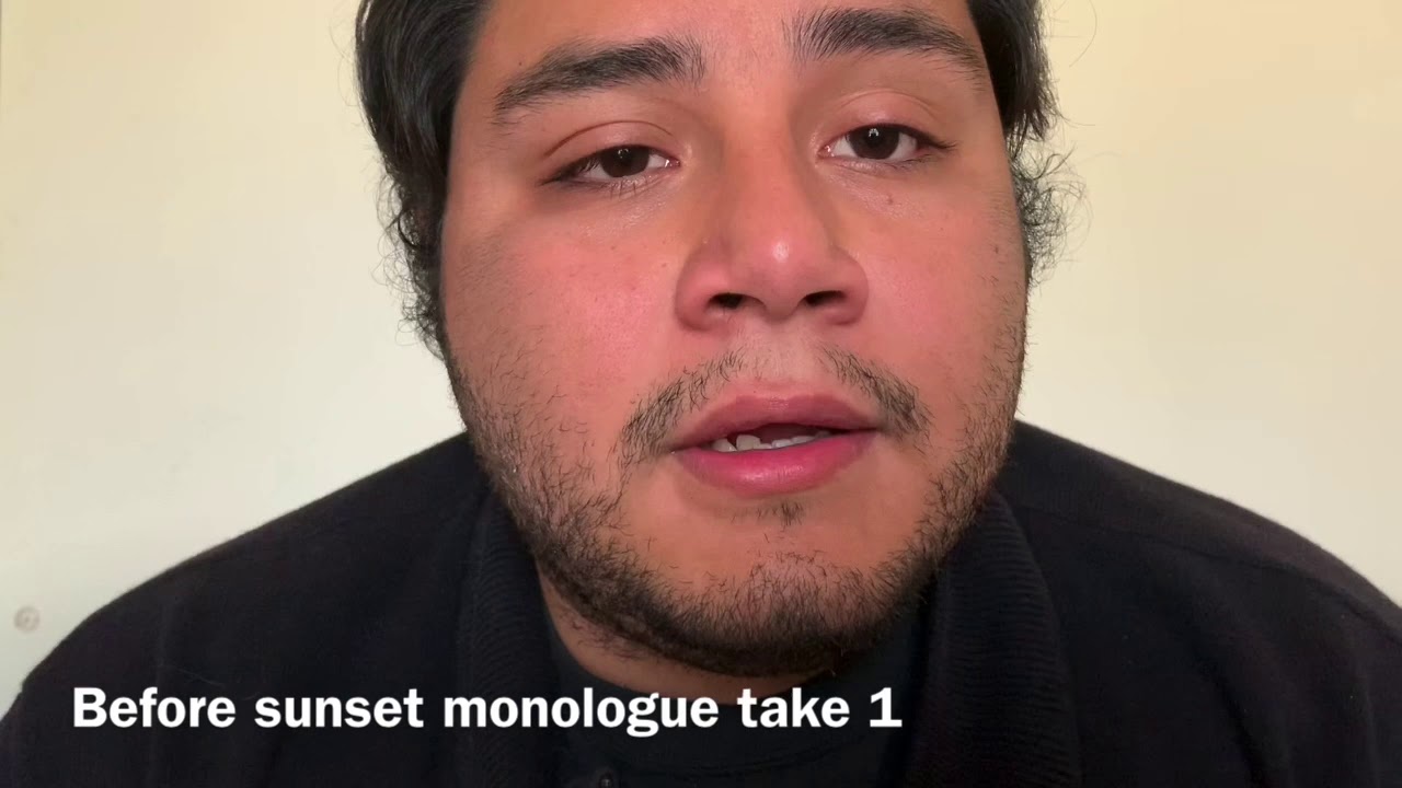 Take 1 of film monologue (close up shots) Acting for the Camera