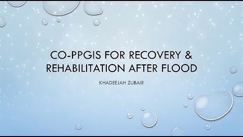 Co-PPGIS for Recovery and Rehabilitation After Flood