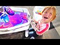 HYDRO Dipping Custom Shoes!! Adley Learns to make Tie-Dye pumpkins and our new lake house makeover!
