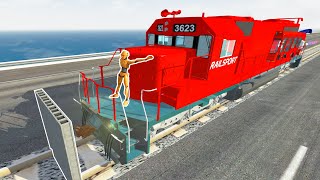 Dummy Train Crash Test -  BeamNG DRIVE