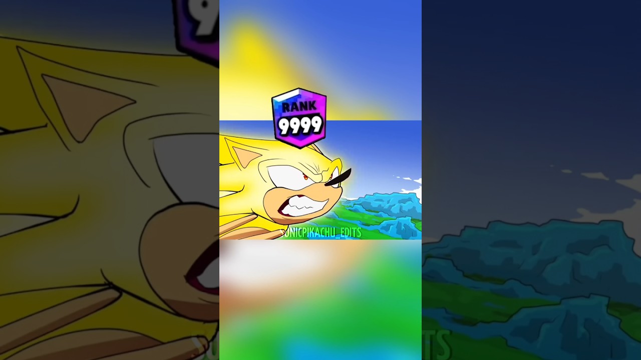 Brawl Stars Sonic vs One-Punch Man Rank UP #shorts #brawlstars