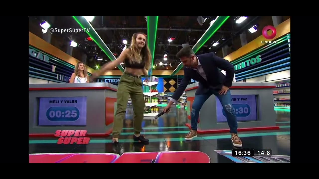 Performance de Tap by Valu Zapata en el programa Super Súper Canal 9 con José Maria Listorti