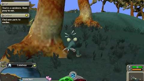 Spore Gameplay Level 2 (Creature Stage) Part 1