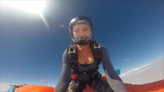 Woman Rides Man In The Sky: Wingsuit Rodeo | People are Awesome