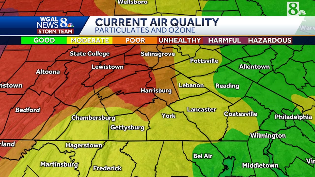 Code red air quality alert in effect for south-central Pennsylvania ...