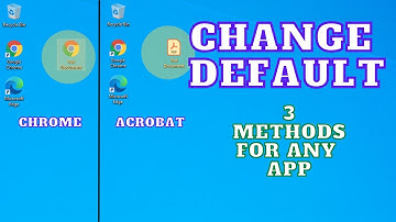 How to change default App in Windows 10