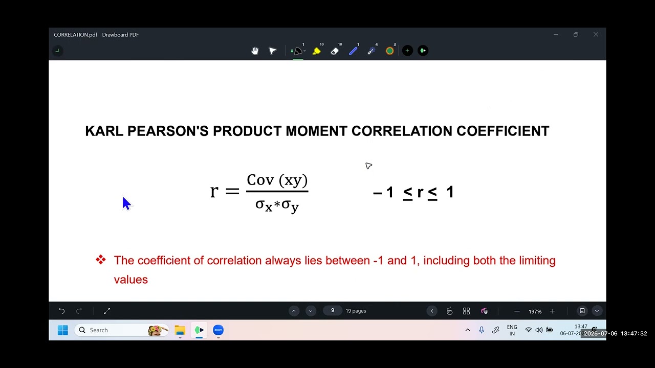CORRELATION CLASS 1 PART 3 - YouTube