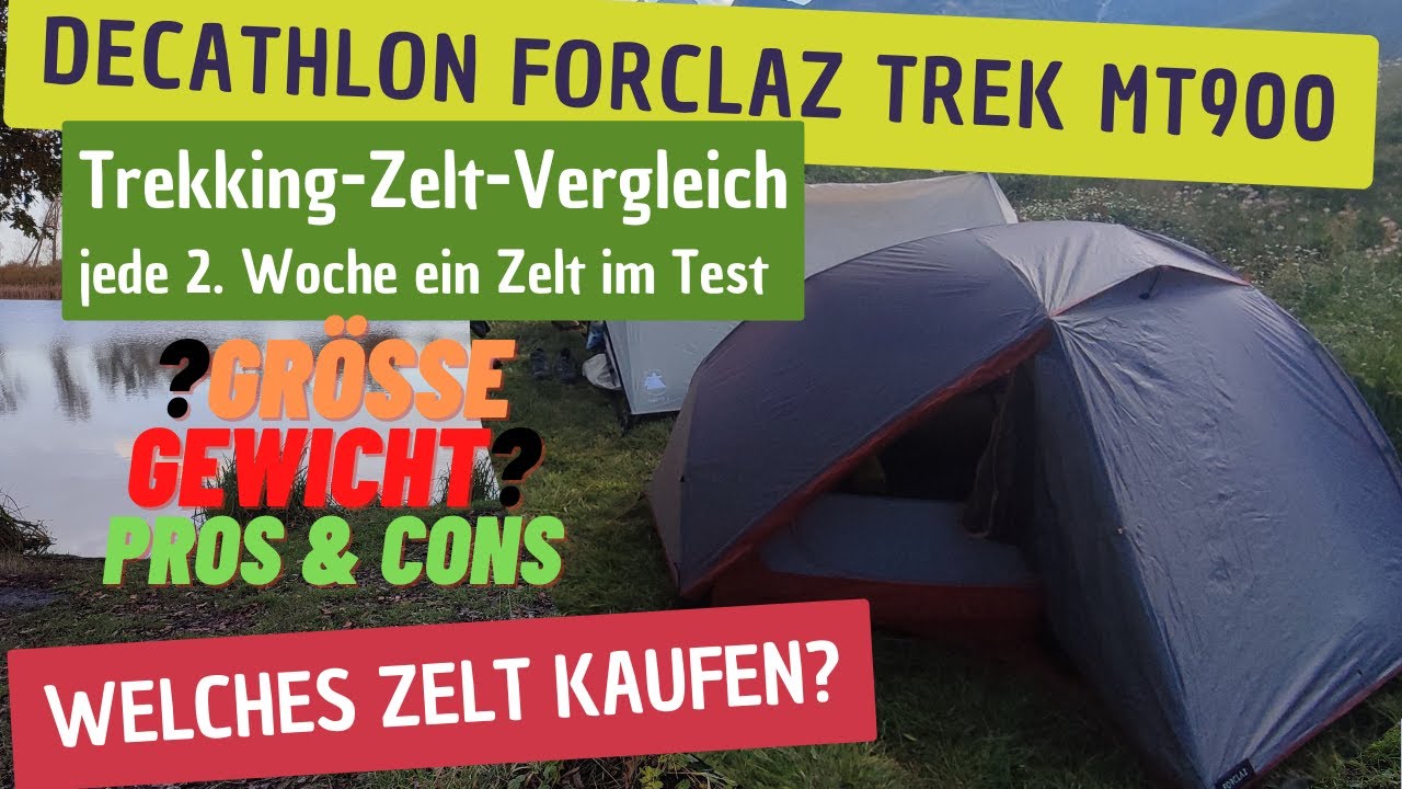 Decathlon Trekkingzelt Trek MT900, Aufbau, Pros & Cons, Gewicht