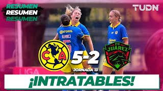 Resumen y goles | América 5-2 Juárez| AP2023-J13 | Liga Mx Femenil | TUDN