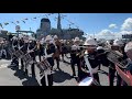 The band of hm royal marines plymouth freedom of poole parade  hms cattistock