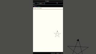 lets draw a star using python #trending #trend #trendingshorts #education #coding #python