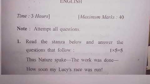 crsu English paper of bsc 1st semester 2018