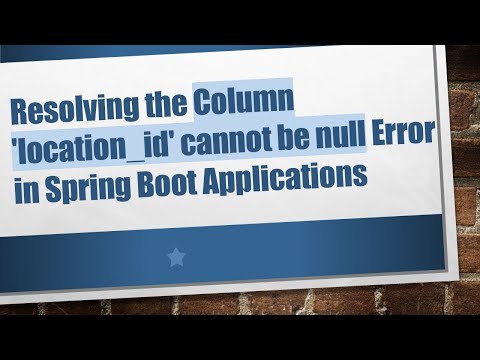 Resolving the Column