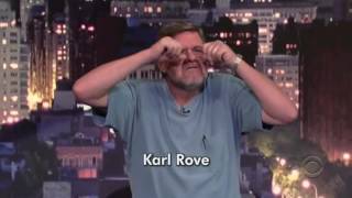 Gerard Mulligan as Karl Rove on Letterman