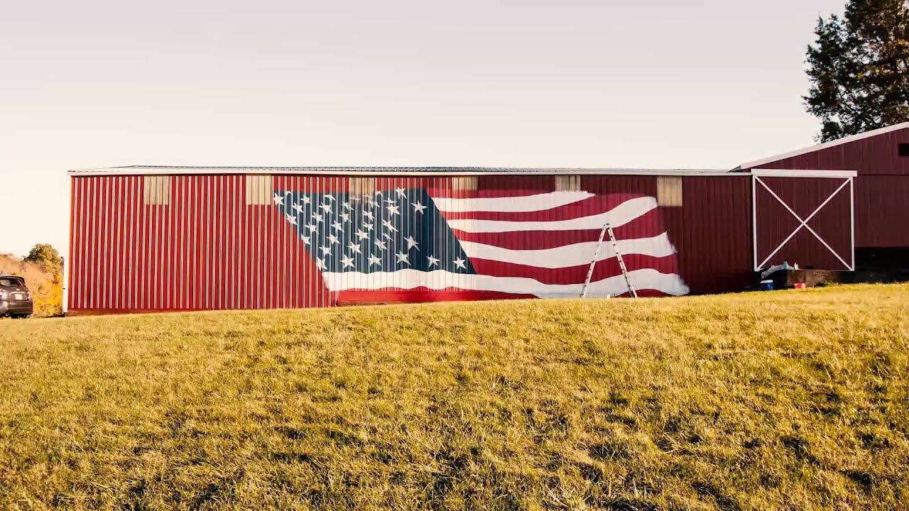 Barn Mural Painting Time Lapse YouTube