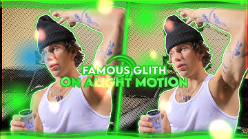 famous glith inspired after effects on alight motion | with qr code