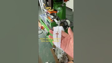 Zippe #zippermachine #zippermakingmachine  zipper hole punch machine