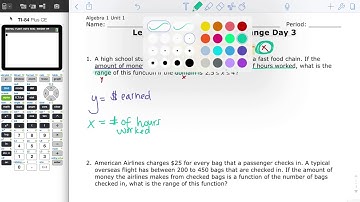 2.4 Domain and Range from Word Problems
