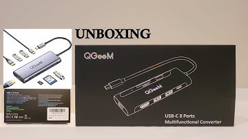 QGeeM USB-C 8 in 1 Hub Adapter