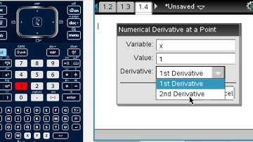 TI-Nspire CX: Finding the Gradient in a Calculator Application