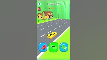 Shape Shifting 2 GAMEPLAY Level No -475  Walkthrough - New Update Car Racing #Shorts #ShapeShifting