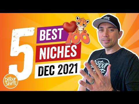 Top 5 Print on Demand Niches for December 2021 🔥  Use for Better Traffic & Increase Sales for FREE