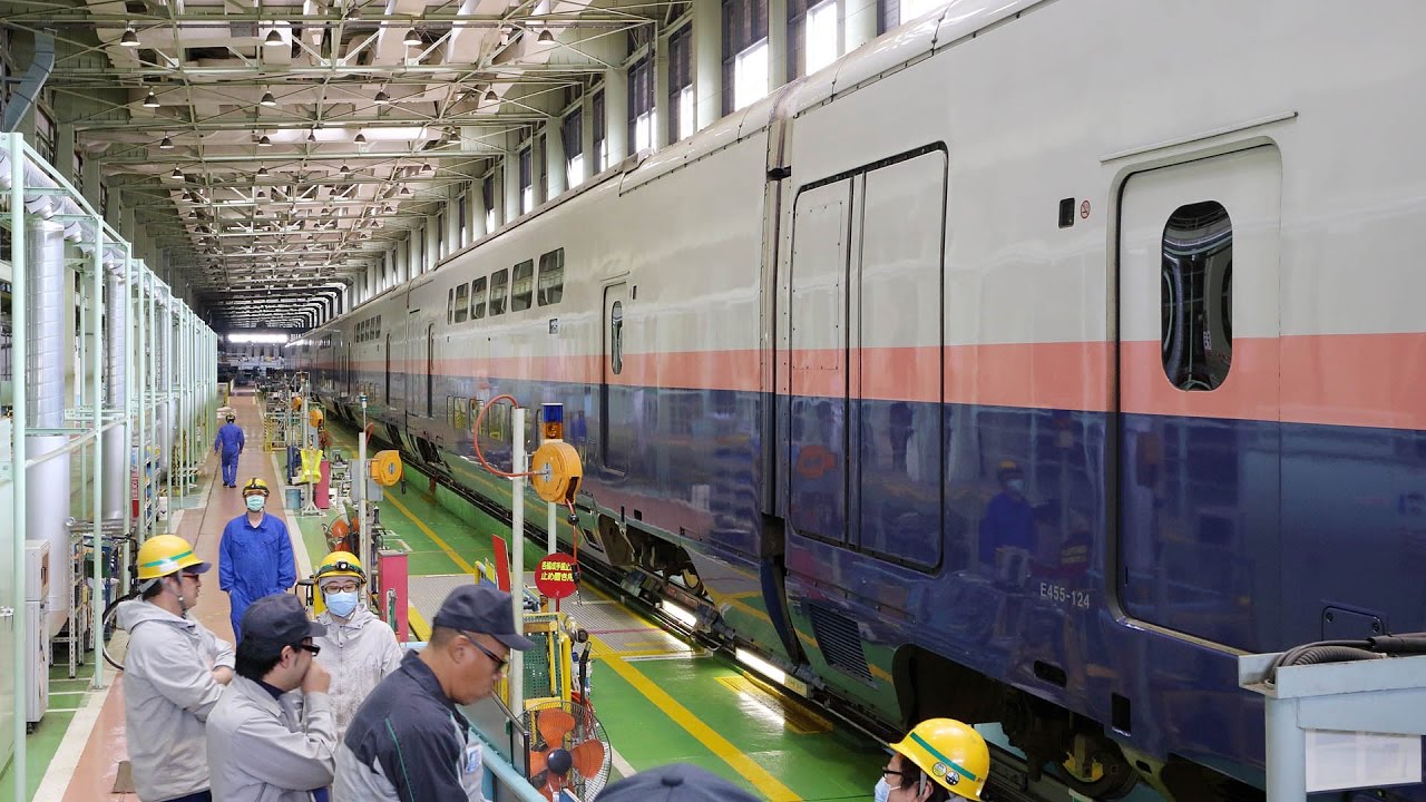 E4系 新幹線 台車交換作業 解説付 16 10 22 Jr東日本 新幹線総合車両センター Youtube E4系 新幹線 台車交換作業 解説付 16 10 22 Jr東日本 新幹線総合車両センター Youtube