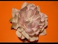 Fabric flowers: how to make/Very easy!tutorial/Цветы из ткани: очень легко.