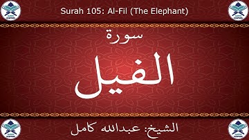 القرآن الكريم بصوت عبدالله كامل - سورة الفيل