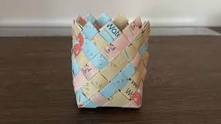 Weave a Basket With Recycled Paper