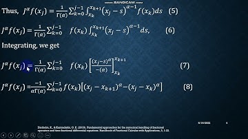 Lecture 10: 1 of 4|Fractional Calculus| Riemann Integral| Left Rectangle Rule