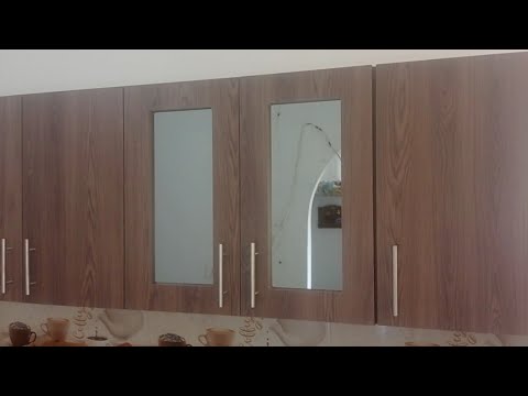 CÓMO PUERTAS CON VIDRIO ESPEJO PARA ALACENA COCINA ALTA - YouTube