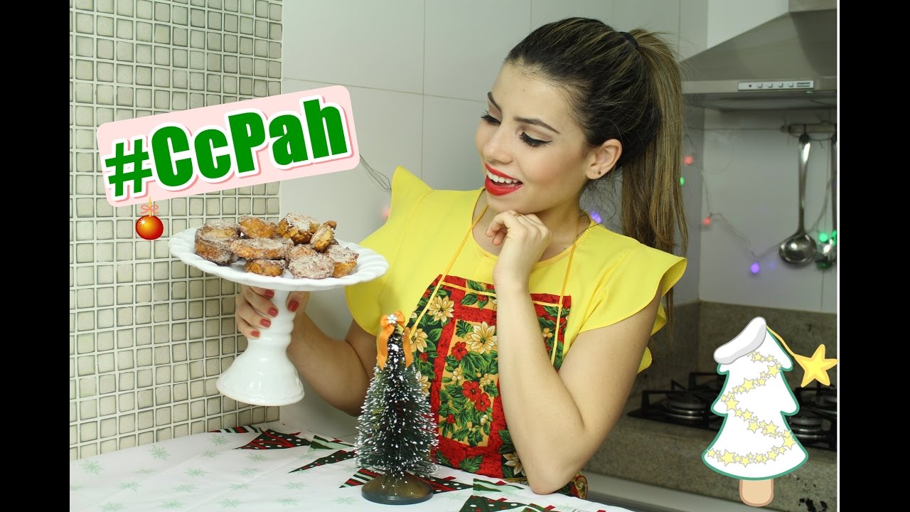Rabanada de Natal na AirFryer #CcPah #8ºtemp | Paloma Soares mesa posta talheres