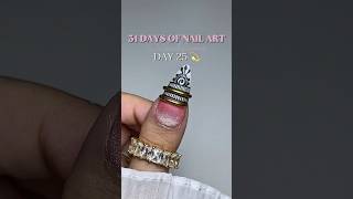DAY 25 - BANGLE CHROME HENNA NAILS #chromenails #nailtutorial #nailart #naildesign #banglenails