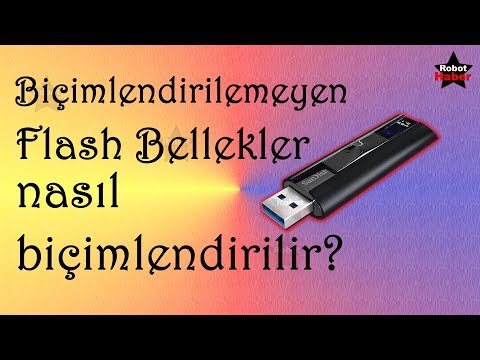 Video: Fat16'da Bir USB Flash Sürücü Nasıl Biçimlendirilir
